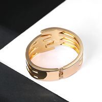 New Simple Symmetrical Exaggerated Wide Side Open Bracelet main image 6