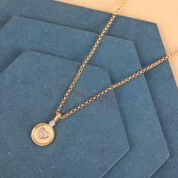 Alloy Pendants Oil Drop Stars Moon  Short Necklace Wholesale Nihaojewelry sku image 1