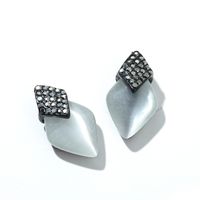 Simple Opal Geometric Earrings main image 6
