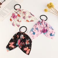 New Retro Knotted Big Bow Hair Scrunchies main image 1