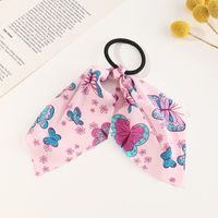 New Retro Knotted Big Bow Hair Scrunchies main image 3