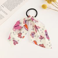 New Retro Knotted Big Bow Hair Scrunchies main image 5