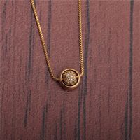 Fashion Simple Micro-inlaid Zircon Diamond Ball Necklace main image 1