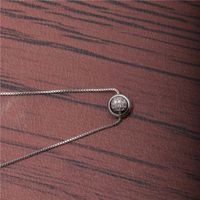 Fashion Simple Micro-inlaid Zircon Diamond Ball Necklace main image 5
