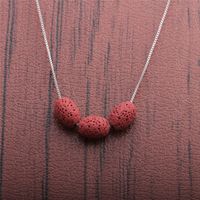 New Fashion Simple Volcanic Stone Necklace main image 6