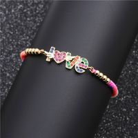 Pulsera Ajustable Love De Circonio De Colores main image 4