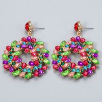 Fashion Snowflake Shaped Diamond Earrings main image 4