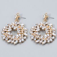 Fashion Snowflake Shaped Diamond Earrings main image 5