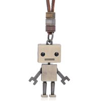 Retro Robot Fashion Long Necklace main image 1