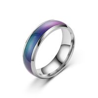 Fashion New Glazed Seven Color Changing Ring main image 5