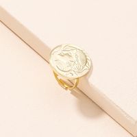 Simple Fashion Star Coin Portrait Ring main image 2