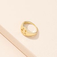 Korean Simple Retro Fashion Cute Smiley Ring main image 1