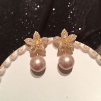 Petal Pearl Earrings sku image 1
