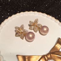Petal Pearl Earrings main image 4