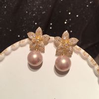 Petal Pearl Earrings main image 5