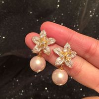 Petal Pearl Earrings main image 6