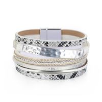 New Bohemian Magnetic Buckle Leather Bracelet sku image 1