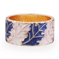 Retro Two-color Leaves Bracelet sku image 1