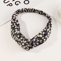 New Retro Floral Elastic Cross  Hair Band sku image 10