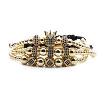 Crown Woven Adjustable Bracelet Set sku image 5
