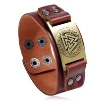 Retro Totem Leather Bracelet sku image 2