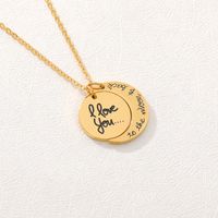 Simple Stainless Steel Creative Letter Necklace main image 5