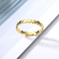 New Heart-shaped Stitching Stainless Steel Ring main image 5