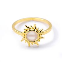 Nouvelle Bague Simple Fleur De Soleil main image 6