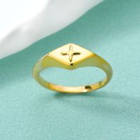 New Diamond Cross Ring main image 1