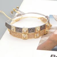 Simple Punk Style Handmade Beaded Miyuki Rice Bead Bracelet main image 5
