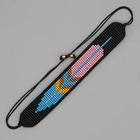 Ethnic Style Geometric Color Leaf Beaded Bracelet sku image 1
