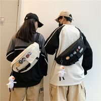 Fashion Canvas Bag Chest Bag Shoulder Messenger Bag Outdoor Leisure Light Bag main image 1