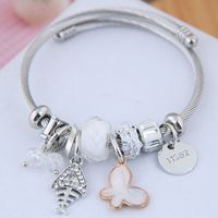 Bracelet Multi-éléments Papillon En Os De Poisson Diamant sku image 3