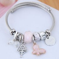 Bracelet Multi-éléments Papillon En Os De Poisson Diamant sku image 4