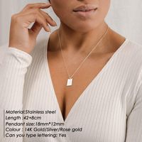 Simple Stainless Steel Necklace Wholesale main image 3