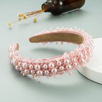 Fashion Gypsophila Pearl Crystal Headband main image 5