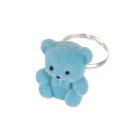 Korean Cute Plush Bear Ring main image 6