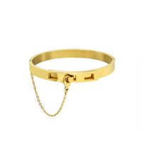 Chain Tassel Titanium Steel Gold Plated Bracelet main image 5