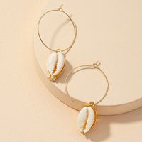 Retro Shell Alloy Earrings main image 1