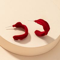 Wholesale Red Flocking Earrings main image 2