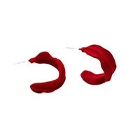 Vente En Gros Boucles D&#39;oreilles Flocantes Rouges main image 6