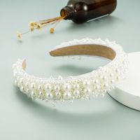 Fashion Gypsophila Pearl Crystal Headband sku image 2