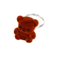 Korean Cute Plush Bear Ring sku image 4