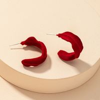Wholesale Red Flocking Earrings sku image 1
