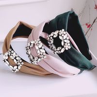 Wide-brimmed Fashion Rhinestone Headband main image 1