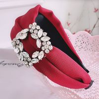 Wide-brimmed Fashion Rhinestone Headband main image 5