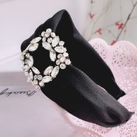 Wide-brimmed Fashion Rhinestone Headband sku image 2