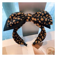 New Leopard Dot Bow Headband sku image 1