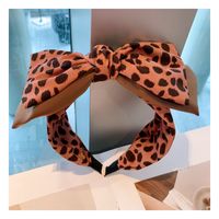 New Leopard Dot Bow Headband sku image 2