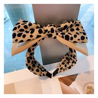 New Leopard Dot Bow Headband sku image 3